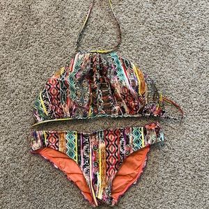 Luli Fama Snake Print Bikini